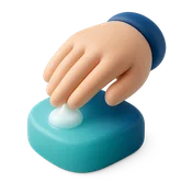 Ícono de masaje con la crema