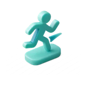 Ícono de movimiento y ligereza