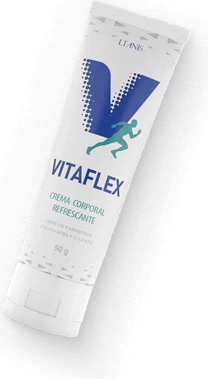 Tubo de crema corporal refrescante Vitaflex de 50 g
